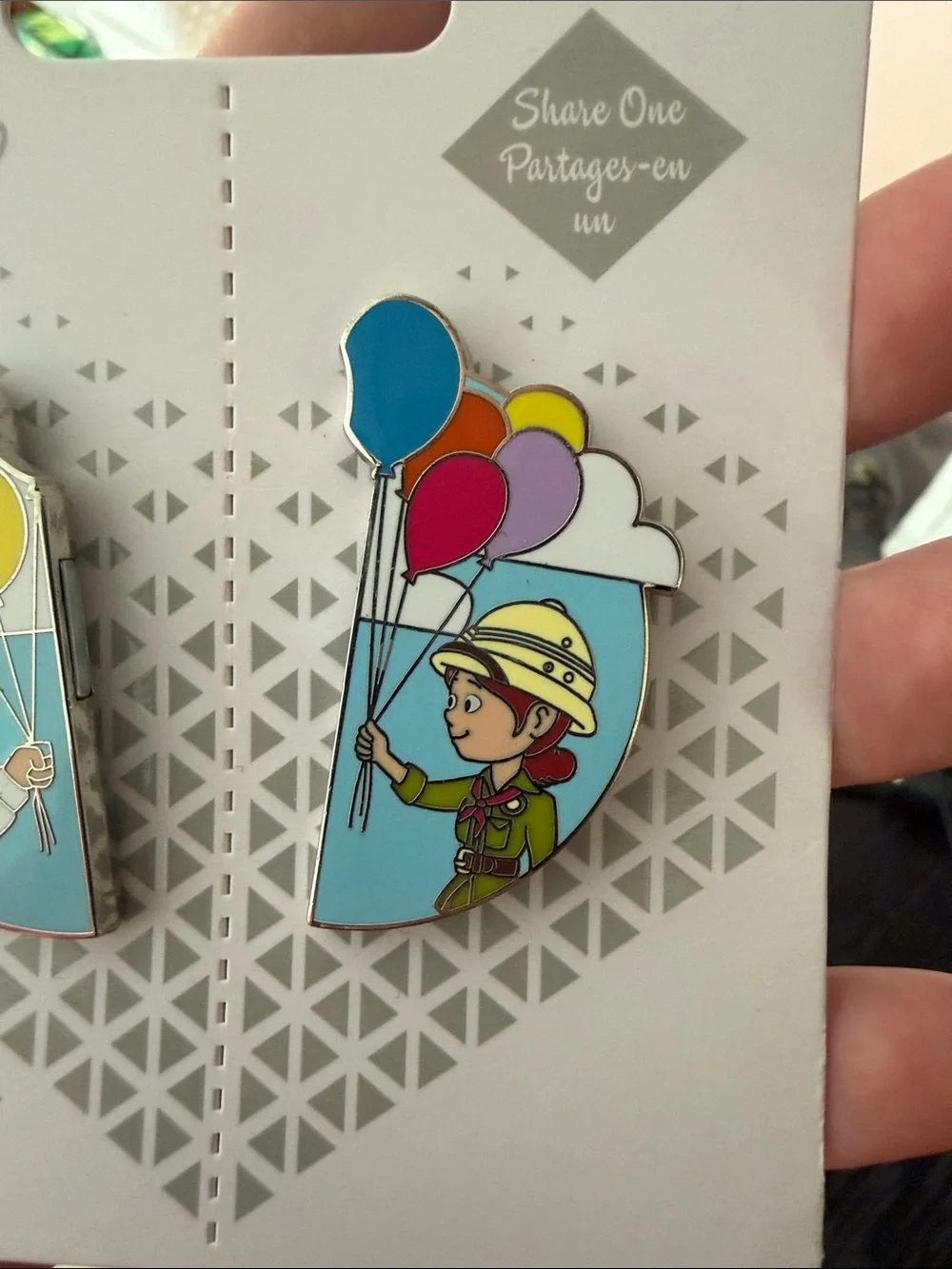 Disney Pixar UP Carl & Ellie Character Pin Trade Set Magnetic Collectible 2020